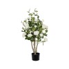GloboStar® Artificial Garden WHITE ROSES 21069 Τεχνητό Διακοσμητικό Δέντρο Τριανταφυλλιά Μ50 x Π50 x Υ90cm