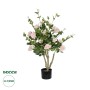 GloboStar® Artificial Garden LIGHT PINK ROSES 21071 Τεχνητό Διακοσμητικό Δέντρο Τριανταφυλλιά Μ50 x Π50 x Υ90cm