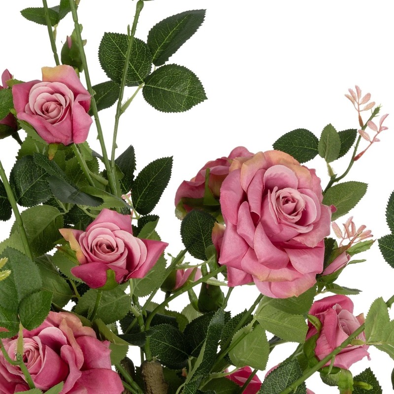 GloboStar® Artificial Garden PINK ROSES 21072 Τεχνητό Διακοσμητικό Δέντρο Τριανταφυλλιά Μ50 x Π50 x Υ90cm
