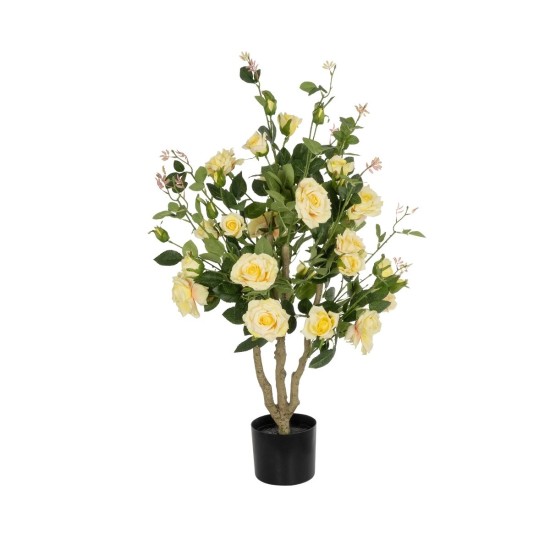 GloboStar® Artificial Garden YELLOW ROSES 21073 Τεχνητό Διακοσμητικό Δέντρο Τριανταφυλλιά Μ50 x Π50 x Υ90cm GloboStar® Artificial Garden YELLOW ROSES 21073 Τεχνητό Διακοσμητικό Δέντρο Τριανταφυλλιά Μ50 x Π50 x Υ90cm