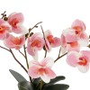 GloboStar® Artificial Garden PINK ORCHID 21075 Διακοσμητικό Φυτό Ροζ Ορχιδέα  Υ30cm