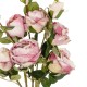 GloboStar® Artificial Garden DUSTY PINK ROSE BOUQUET 21083 Τεχνητό Διακοσμητικό Μπουκέτο Τριαντάφυλλα Ανοιχτό Ροζ Y63cm