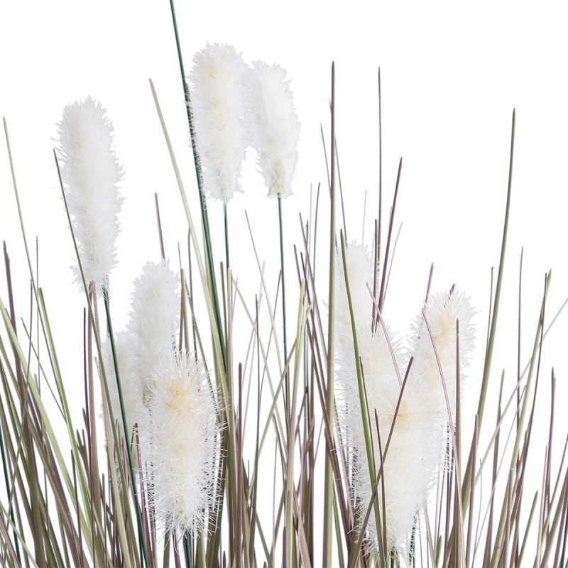 GloboStar® Artificial Garden BEIGE LAGURU 21100 Διακοσμητικό Φυτό Μπεζ Λαγοουρά Υ70cm