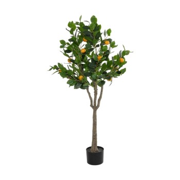 GloboStar® Artificial Garden ORANGE TREE 21108 Τεχνητό Διακοσμητικό Δέντρο Πορτοκαλιά Μ70 x Π50 x Υ120cm