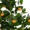 GloboStar® Artificial Garden ORANGE TREE 21108 Τεχνητό Διακοσμητικό Δέντρο Πορτοκαλιά Μ70 x Π50 x Υ120cm