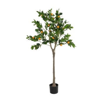 GloboStar® Artificial Garden ORANGE TREE 21109 Τεχνητό Διακοσμητικό Δέντρο Πορτοκαλιά Μ90 x Π70 x Υ160cm