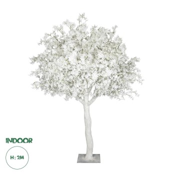 GloboStar® Artificial Garden ALMOND TREE 21113 Τεχνητό Διακοσμητικό Δέντρο Αμυγδαλιά Μ65 x Π60 x Υ200cm