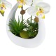 GloboStar® Artificial Garden WHITE ORCHID 21128 Διακοσμητικό Φυτό Λευκή Ορχιδέα Υ39cm GloboStar® Artificial Garden WHITE ORCHID 21128 Διακοσμητικό Φυτό Λευκή Ορχιδέα Υ39cm