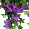 GloboStar® Artificial Garden  MORNING GLORY HANGIN PLANT 21132 Τεχνητό Διακοσμητικό Κρεμαστό  Κλαδί Ορτανσίας Y65cm