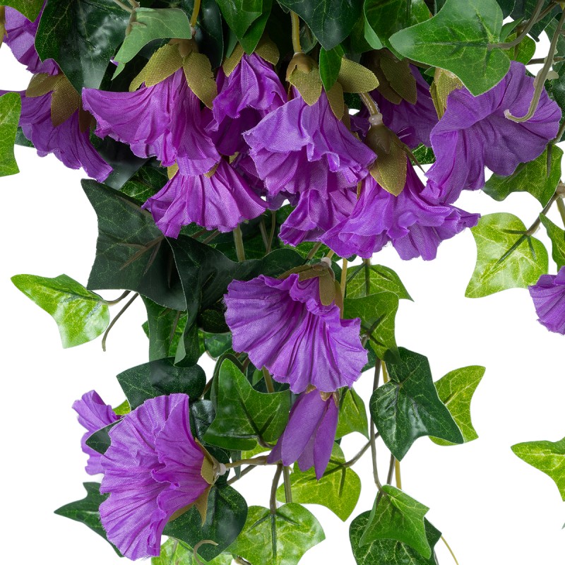 GloboStar® Artificial Garden  MORNING GLORY HANGIN PLANT 21132 Τεχνητό Διακοσμητικό Κρεμαστό  Κλαδί Ορτανσίας Y65cm