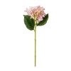 GloboStar® Artificial Garden LIGHT PINK HYDRANGEA BRANCH 21144 Τεχνητό Διακοσμητικό Κλαδί Ροζ Ορτανσία Y47cm