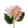 GloboStar® Artificial Garden LIGHT PINK HYDRANGEA BRANCH 21144 Τεχνητό Διακοσμητικό Κλαδί Ροζ Ορτανσία Y47cm