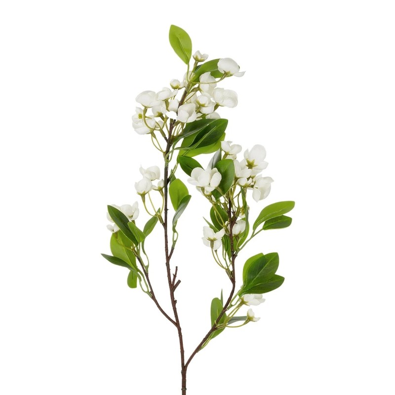 GloboStar® Artificial Garden WHITE JASMINE BRANCH 21145 Τεχνητό Διακοσμητικό Κλαδί Λευκό Γιασεμί Y80cm