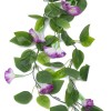 GloboStar® Artificial Garden MORNING GLORY GARLAND 21152 Τεχνητή Διακοσμητική Γυρλάντα Ορτανσίας Φ20 x Υ230cm Σετ 2 τεμαχίων