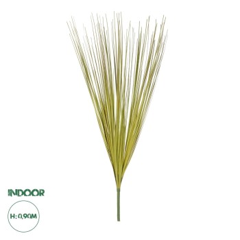 GloboStar® Artificial Garden GREEN GRASS BOUQUET 21164 Τεχνητό Διακοσμητικό Μπουκέτο Grass Πράσινο Y90cm