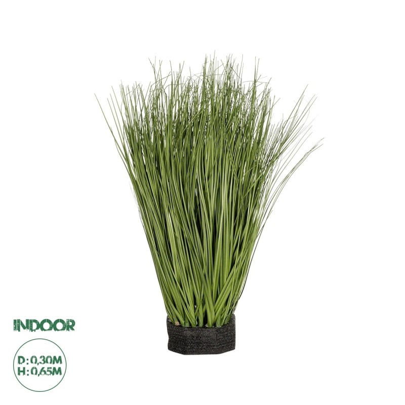 GloboStar® Artificial Garden GRASS BUSH 21172 Τεχνητό Διακοσμητικό Φυτό Θάμνος Γρασίδι Μ30 x Π20 x Υ65cm