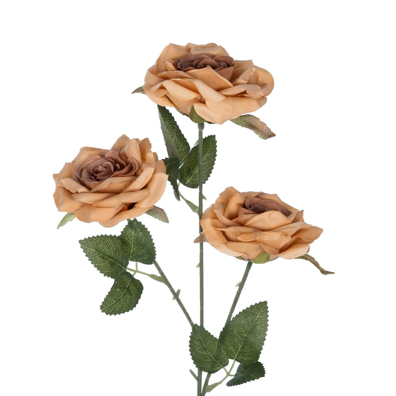 GloboStar® Artificial Garden PEACH  CLIMBING ROSE BRANCH 21189 Τεχνητό Διακοσμητικό Κλαδί Τριαντάφυλλο Ροδακινί Y66cm