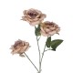 GloboStar® Artificial Garden OLD PINK CLIMBING ROSE BRANCH 21190 Τεχνητό Διακοσμητικό Κλαδί Τριαντάφυλλο Ξεθωριασμένο Ροζ Y66cm