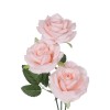 GloboStar® Artificial Garden LIGHT PINK  CLIMBING ROSE BRANCH 21193 Τεχνητό Διακοσμητικό Κλαδί Τριαντάφυλλο Ανοιχτό Ροζ Y66cm