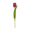 GloboStar® Artificial Garden HOT PINK TULIP BRANCH 21201 Τεχνητό Διακοσμητικό Κλαδί Έντονο Ροζ Τουλίπα Y37cm