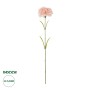 GloboStar® Artificial Garden PALE PING CARNATION BRANCH 21208 Τεχνητό Διακοσμητικό Κλαδί Γαρίφαλο Απαλό Ρόζ Y60cm
