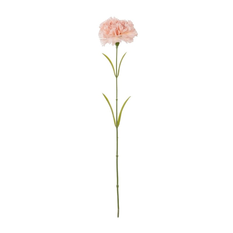 GloboStar® Artificial Garden PALE PING CARNATION BRANCH 21208 Τεχνητό Διακοσμητικό Κλαδί Γαρίφαλο Απαλό Ρόζ Y60cm