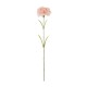 GloboStar® Artificial Garden PALE PING CARNATION BRANCH 21208 Τεχνητό Διακοσμητικό Κλαδί Γαρίφαλο Απαλό Ρόζ Y60cm