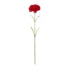 GloboStar® Artificial Garden Red CARNATION BRANCH 21210 Τεχνητό Διακοσμητικό Κλαδί Γαρίφαλο Κόκκινο Y60cm