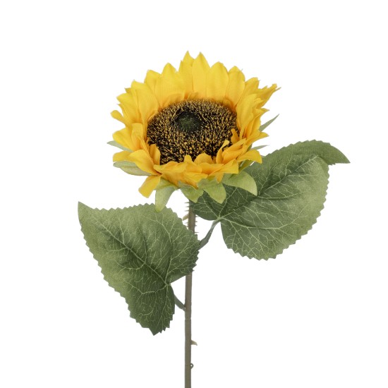 GloboStar® Artificial Garden YELLOW SUNFLOWER BRANCH 21212 Τεχνητό Διακοσμητικό Κλαδί Ηλιοτρόπιο Κίτρινο Y50cm GloboStar® Artificial Garden YELLOW SUNFLOWER BRANCH 21212 Τεχνητό Διακοσμητικό Κλαδί Ηλιοτρόπιο Κίτρινο Y50cm