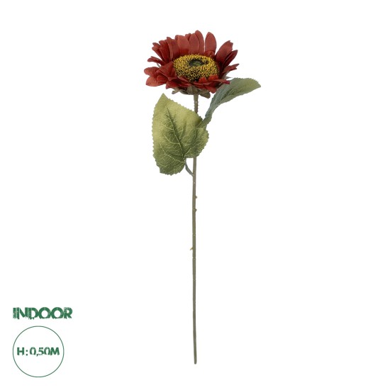 GloboStar® Artificial Garden RED SUNFLOWER BRANCH 21214 Τεχνητό Διακοσμητικό Κλαδί Ηλιοτρόπιο Κόκκινο Y50cm GloboStar® Artificial Garden RED SUNFLOWER BRANCH 21214 Τεχνητό Διακοσμητικό Κλαδί Ηλιοτρόπιο Κόκκινο Y50cm