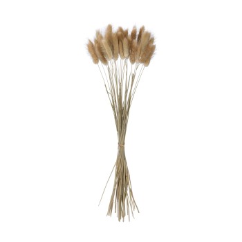 GloboStar® Artificial Garden REAL DRIED BEIGE WHEAT BUNCH  21219 Αποξηραμένο Διακοσμητικό Μπουκέτο Σιταριού Y50cm - Σετ 30 τμχ