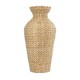 GloboStar® Artificial Garden HAVANA 21229 Διακοσμητικό Πλεκτό Καλάθι - Κασπώ Γλάστρα - Flower Pot Μπεζ Π29 x M29 x Υ57cm
