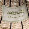GloboStar® Artificial Garden PALERMO 21231 Διακοσμητικό Πλεκτό Καλάθι - Κασπώ Γλάστρα - Flower Pot Μπεζ με Μπορντό Φ38cm x Υ50cm