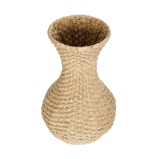 GloboStar® Artificial Garden SANDIAGO 21234 Διακοσμητικό Πλεκτό Καλάθι - Κασπώ Γλάστρα - Flower Pot Μπεζ Π25 x M25 x x Υ40cm GloboStar® Artificial Garden SANDIAGO 21234 Διακοσμητικό Πλεκτό Καλάθι - Κασπώ Γλάστρα - Flower Pot Μπεζ Π25 x M25 x x Υ40cm