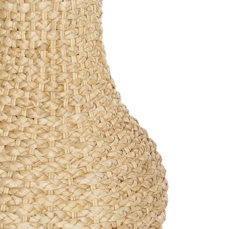 GloboStar® Artificial Garden SANDIAGO 21234 Διακοσμητικό Πλεκτό Καλάθι - Κασπώ Γλάστρα - Flower Pot Μπεζ Π25 x M25 x x Υ40cm