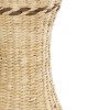 GloboStar® Artificial Garden MONACO 21235 Διακοσμητικό Πλεκτό Καλάθι - Κασπώ Γλάστρα - Flower Pot Μπεζ Φ29cm x Υ60cm