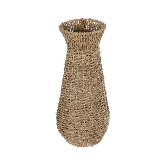 GloboStar® Artificial Garden PANAMA 21241 Διακοσμητικό Πλεκτό Καλάθι - Κασπώ Γλάστρα - Flower Pot Μπεζ Μ20 x Π20 x Υ40cm GloboStar® Artificial Garden PANAMA 21241 Διακοσμητικό Πλεκτό Καλάθι - Κασπώ Γλάστρα - Flower Pot Μπεζ Μ20 x Π20 x Υ40cm
