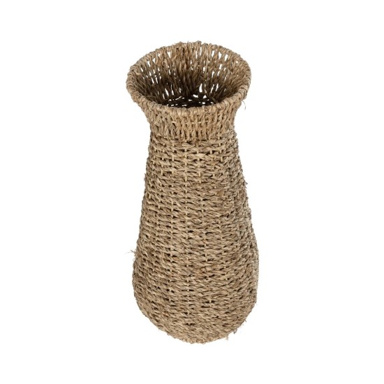 GloboStar® Artificial Garden PANAMA 21241 Διακοσμητικό Πλεκτό Καλάθι - Κασπώ Γλάστρα - Flower Pot Μπεζ Μ20 x Π20 x Υ40cm GloboStar® Artificial Garden PANAMA 21241 Διακοσμητικό Πλεκτό Καλάθι - Κασπώ Γλάστρα - Flower Pot Μπεζ Μ20 x Π20 x Υ40cm