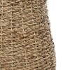 GloboStar® Artificial Garden PANAMA 21241 Διακοσμητικό Πλεκτό Καλάθι - Κασπώ Γλάστρα - Flower Pot Μπεζ Μ20 x Π20 x Υ40cm