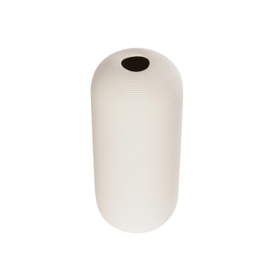 GloboStar® Artificial Garden BLANCO 21247 Διακοσμητική Κεραμική Γλάστρα Γκρι Π18 x Μ18 x Υ16 cm
