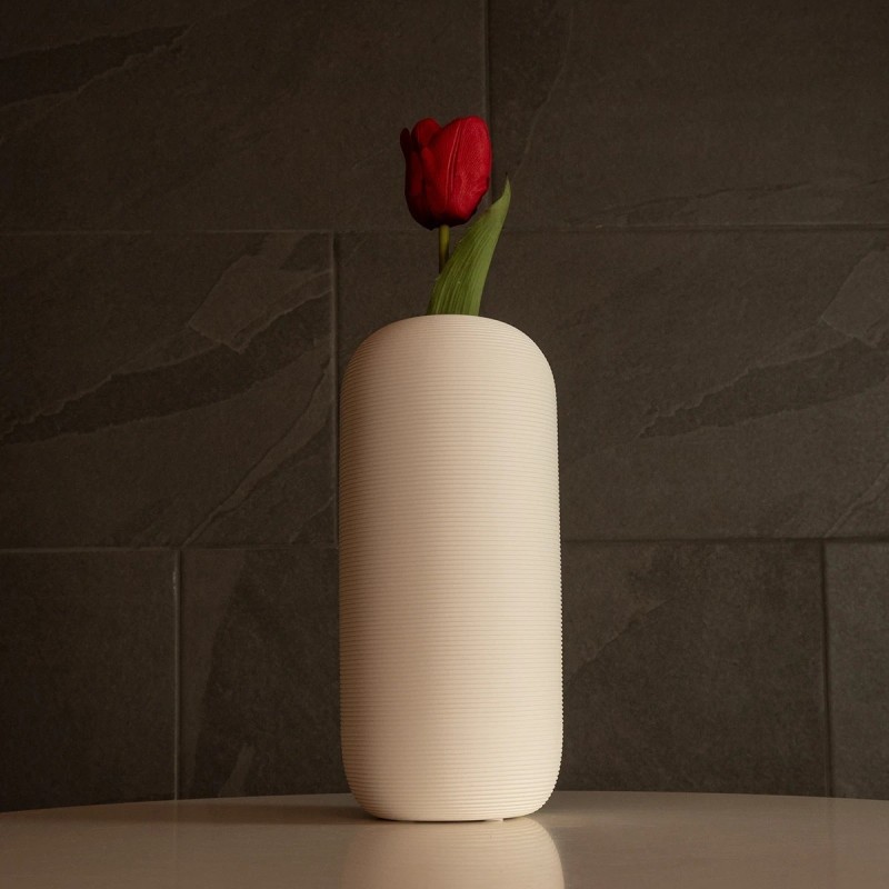 GloboStar® Artificial Garden BLANCO 21247 Διακοσμητική Κεραμική Γλάστρα Γκρι Π18 x Μ18 x Υ16 cm