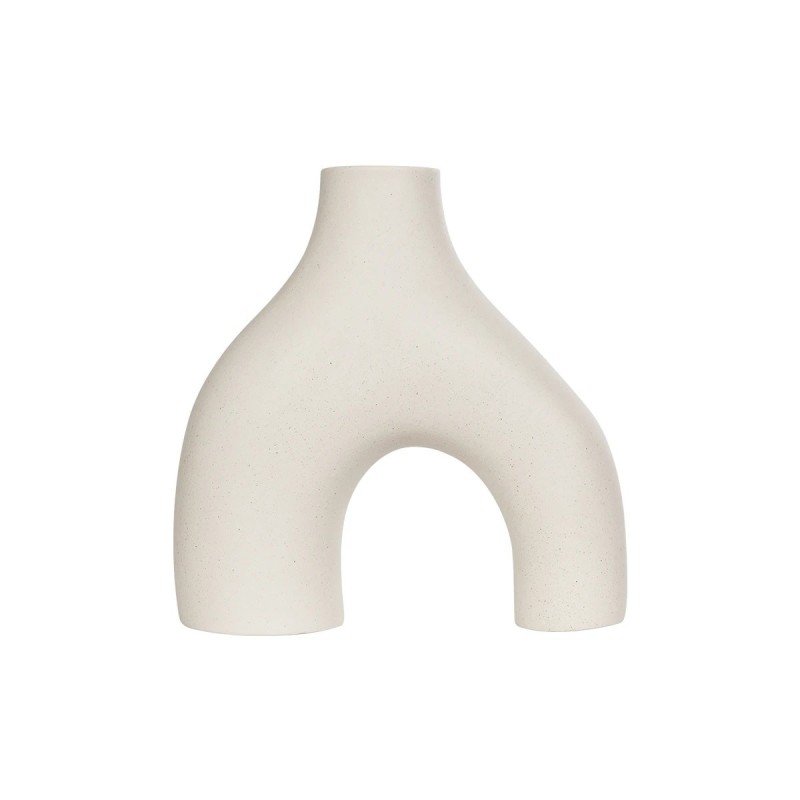 GloboStar® Artificial Garden TOLEDO 21250 Διακοσμητικό Κεραμικό Βάζo Μπεζ Π23 x Μ10 x Υ24 cm