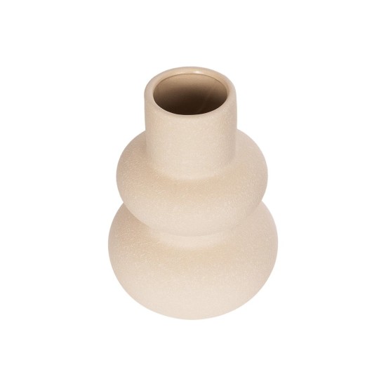 GloboStar® Artificial Garden QUARTZ 21254 Διακοσμητικό Κεραμικό Βάζo Μπεζ Π15 x Μ15 x Υ20 cm GloboStar® Artificial Garden QUARTZ 21254 Διακοσμητικό Κεραμικό Βάζo Μπεζ Π15 x Μ15 x Υ20 cm