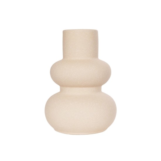GloboStar® Artificial Garden QUARTZ 21254 Διακοσμητικό Κεραμικό Βάζo Μπεζ Π15 x Μ15 x Υ20 cm GloboStar® Artificial Garden QUARTZ 21254 Διακοσμητικό Κεραμικό Βάζo Μπεζ Π15 x Μ15 x Υ20 cm