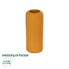 GloboStar® Artificial Garden CANGUU 21255 Διακοσμητικό Κεραμικό Βάζo Πορτοκαλί Π11 x Μ11 x Υ26 cm