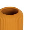 GloboStar® Artificial Garden CANGUU 21255 Διακοσμητικό Κεραμικό Βάζo Πορτοκαλί Π11 x Μ11 x Υ26 cm