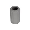 GloboStar® Artificial Garden LOVINA 21257 Διακοσμητικό Κεραμικό Βάζo Γκρι Π9 x Μ9 x Υ16 cm