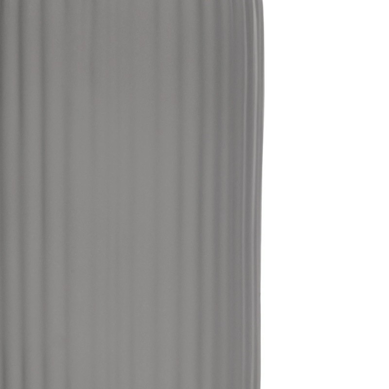 GloboStar® Artificial Garden LOVINA 21257 Διακοσμητικό Κεραμικό Βάζo Γκρι Π9 x Μ9 x Υ16 cm