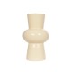 GloboStar® Artificial Garden DESERT 21258 Διακοσμητικό Κεραμικό Βάζo Μπεζ Π14 x Μ14 x Υ25 cm
