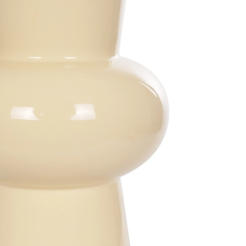 GloboStar® Artificial Garden DESERT 21258 Διακοσμητικό Κεραμικό Βάζo Μπεζ Π14 x Μ14 x Υ25 cm